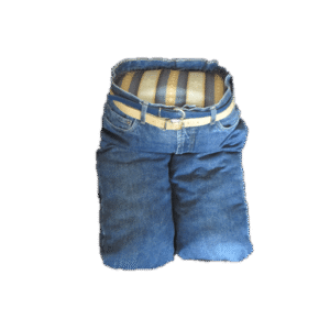 Alternatieve Katten “schoot” kniezit spijkerstof