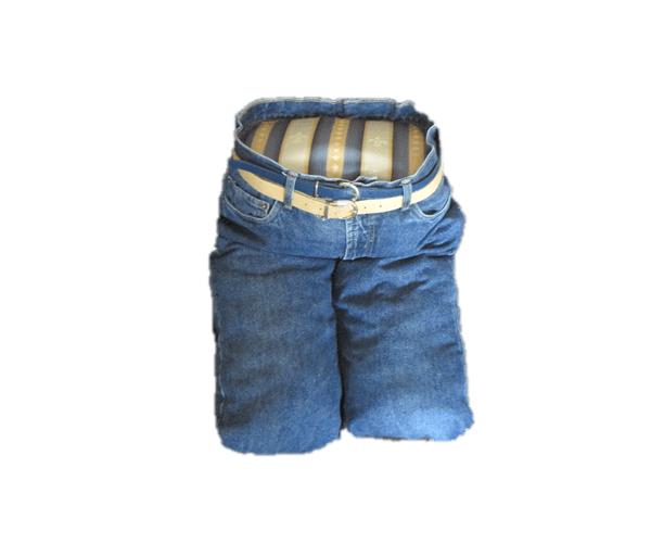 Alternatieve Katten “schoot” kniezit spijkerstof