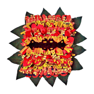 Snuffelmat bloem (herfsttinten) maat XL