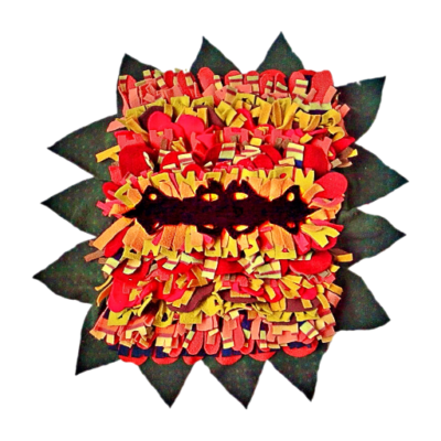 Snuffelmat bloem (herfsttinten) maat XL