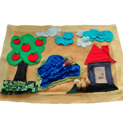 ..Schilderij-snuffelkleed huisje/boompje/beestje