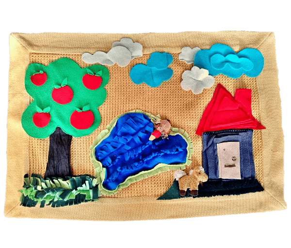 ..Schilderij-snuffelkleed huisje/boompje/beestje - Afbeelding 2