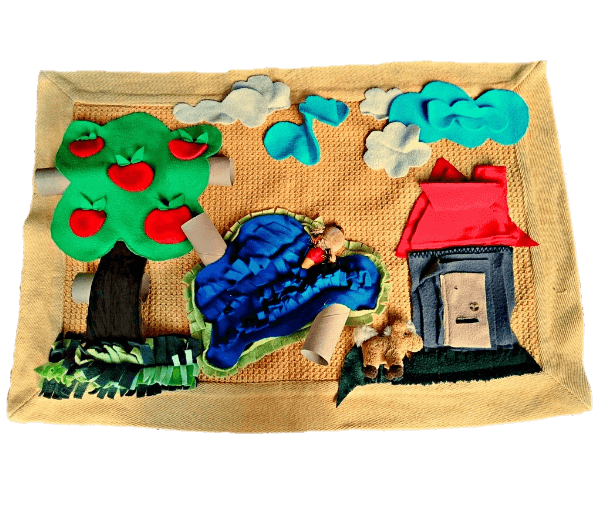 ..Schilderij-snuffelkleed huisje/boompje/beestje - Afbeelding 4