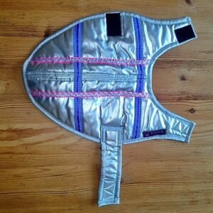 Dekje zilver+roze (S)