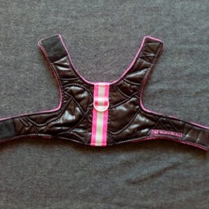 Tuigje Reu S/M zwart-glimmend+roze