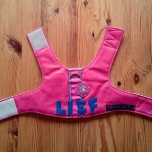 Tuigje S - roze nepleer met LIEF in lila