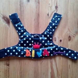 Tuigje S - zwart/witte stip DIVA gekleurd