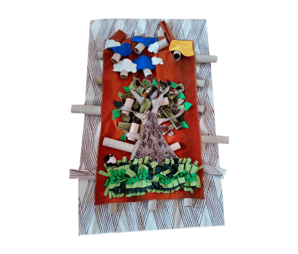 ..Schilderij-snuffelkleed berkenboom B - Afbeelding 5