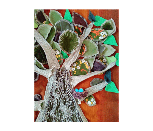 ..Schilderij-snuffelkleed berkenboom B - Afbeelding 4