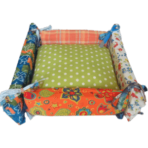 .Kleurrijke kussenmand