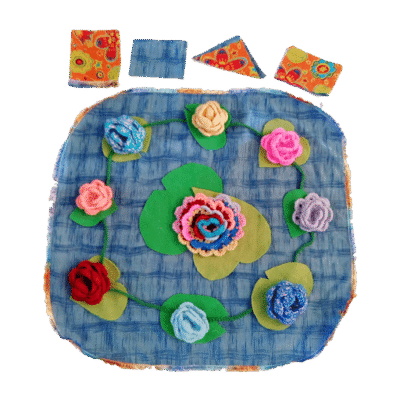 .Kleed fleurige waterlelies B