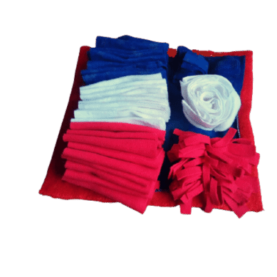 .Snuffelmat rood-wit-blauw