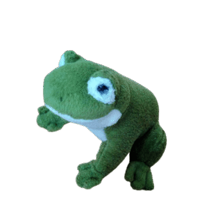 Kikker met kwaakgeluid