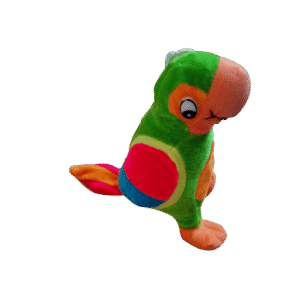 Papegaai klein gekleurd