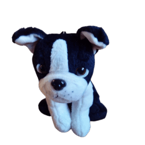 Hondje zwart-wit Franse bulldog Nicky Toy