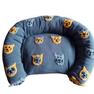 .Mand grijs gele en grijze 'Kattenkopjes'