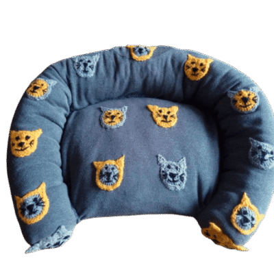 .Mand grijs met 'Kattenkopjes'
