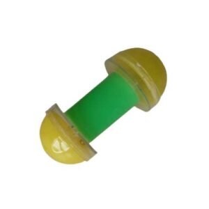 Speeltje groen/geel met balletjes