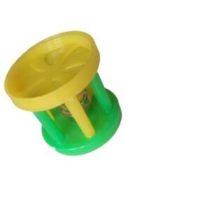 Speeltje groen/geel met belletje