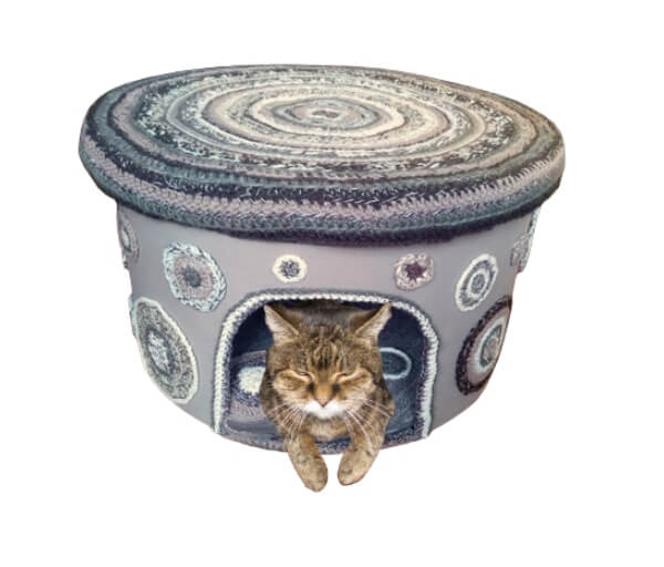 .Kattenhutje taupe/beige XL