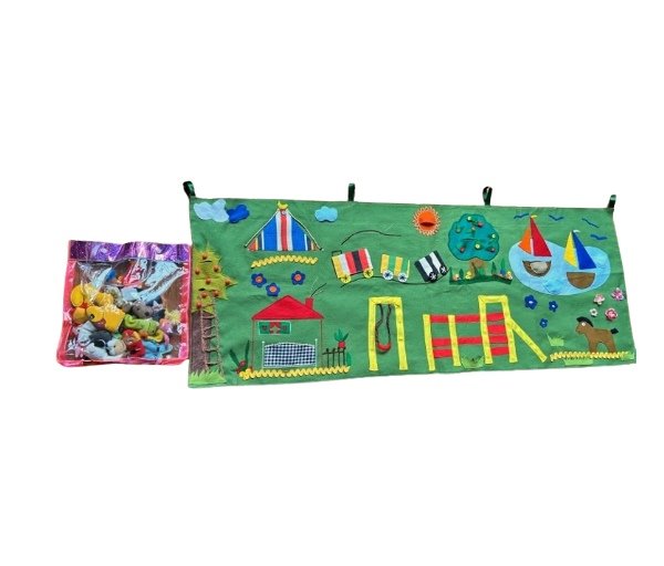 Wandkleed uitgebreid met 25 speelpoppetjes - Afbeelding 2