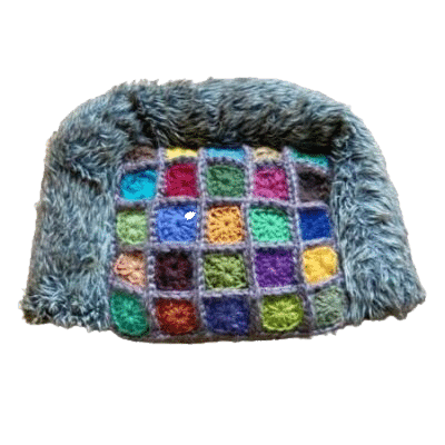 Mand half open – patchwork liggedeelte