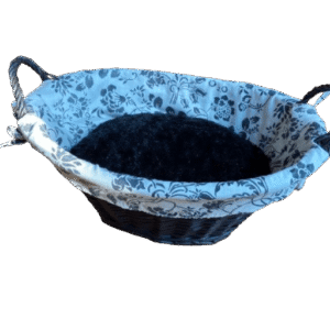 Mand ovaal zwart riet