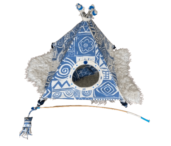 .Tipi blauw A voor kat of klein hondje - Afbeelding 9