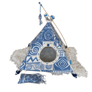.Tipi blauw A voor kat of klein hondje
