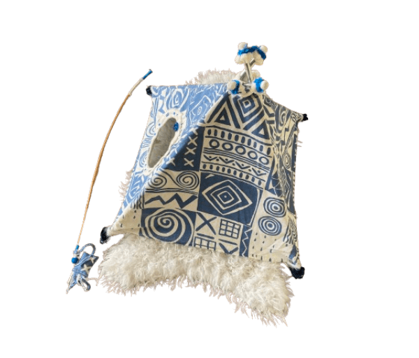 .Tipi blauw A voor kat of klein hondje - Afbeelding 6