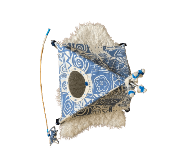 .Tipi blauw A voor kat of klein hondje - Afbeelding 5
