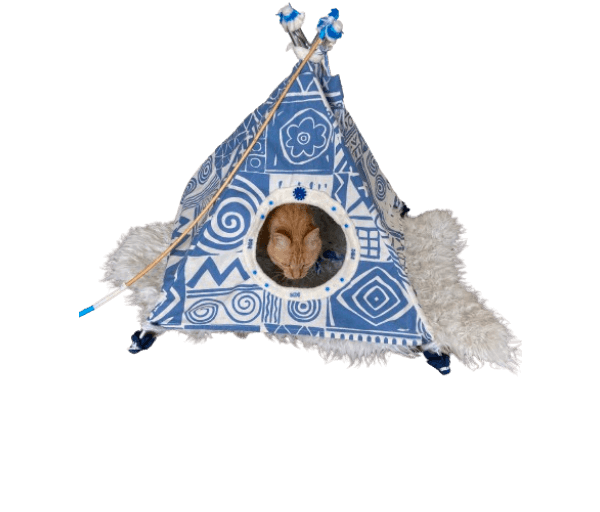 .Tipi blauw A voor kat of klein hondje - Afbeelding 4