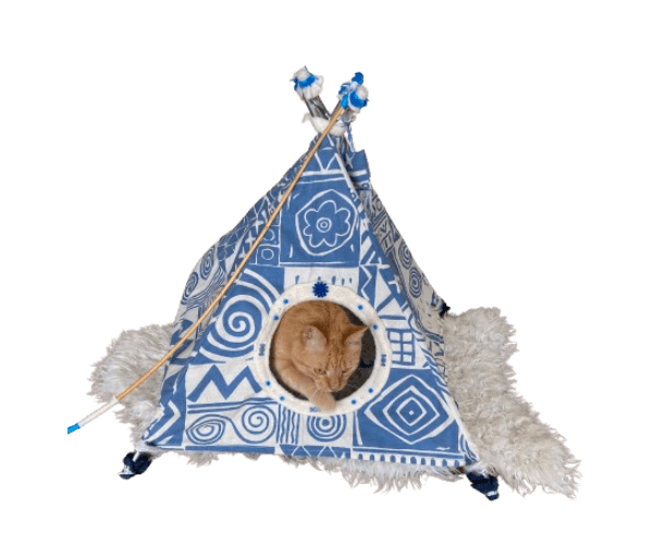 .Tipi blauw A voor kat of klein hondje - Afbeelding 3