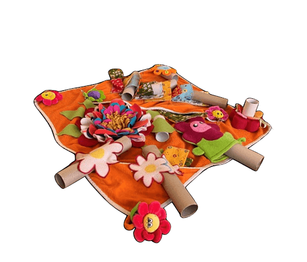 .Snuffelkleed vrolijk gekleurde bloemen - Afbeelding 2