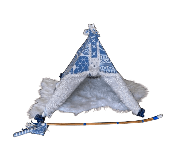 .Tipi blauw B voor kat of klein hondje - Afbeelding 5