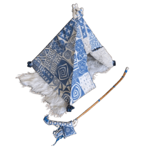 .Tipi blauw B voor kat of klein hondje
