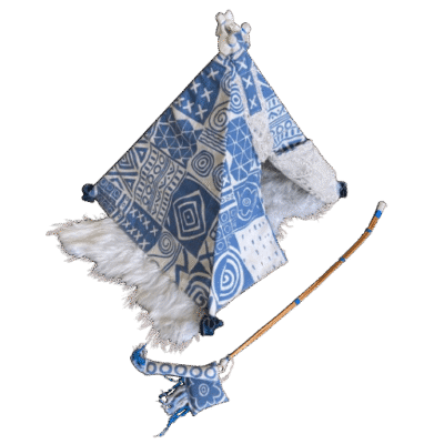.Tipi blauw B voor kat of klein hondje