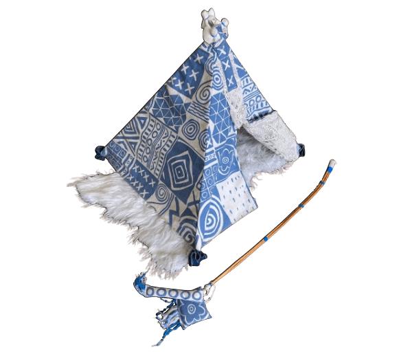 .Tipi blauw B voor kat of klein hondje