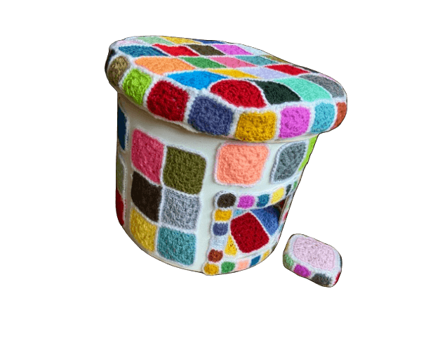 Kattenhutje wit gekleurd XL - Afbeelding 5