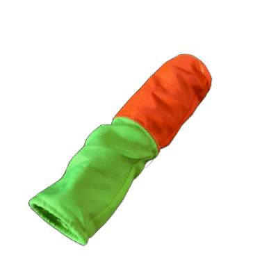 Hamster speeltunnel fluorgroen/oranje