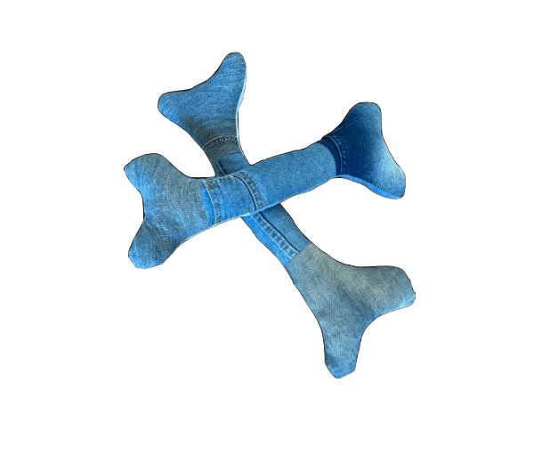 Hondenspeeltjes Spijkerstofbotten L