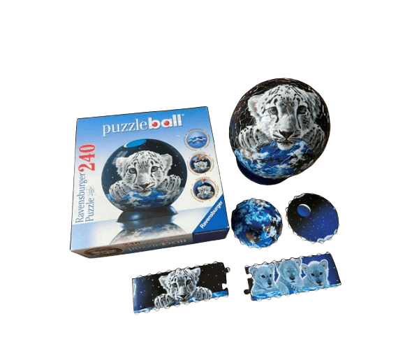 Puzzelbal 3D witte tijgers (270 stukjes)