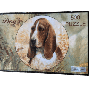 Puzzel rond Basset hond (500 stukjes)