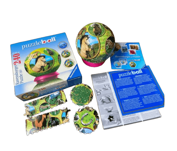 Puzzelbal 3D puzzel paarden (269 stukjes) - Afbeelding 2