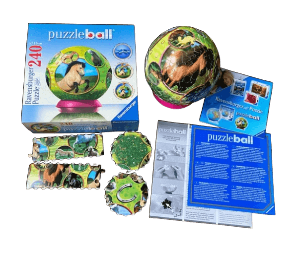 Puzzelbal 3D puzzel paarden (269 stukjes)