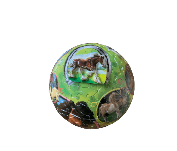 Puzzelbal 3D puzzel paarden (269 stukjes) - Afbeelding 4