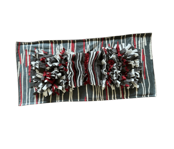 Snuffelmat grijs/ecru/roodbruin langwerpig