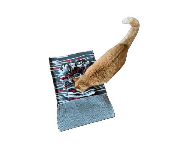 Snuffelmat grijs/ecru/roodbruin langwerpig - Afbeelding 4