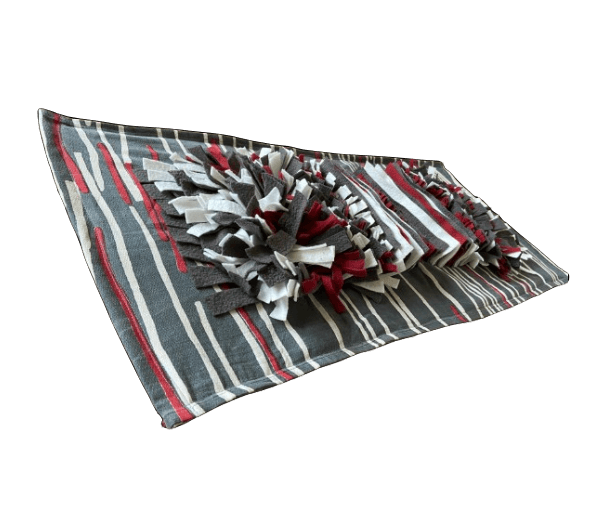 Snuffelmat grijs/ecru/roodbruin langwerpig - Afbeelding 2