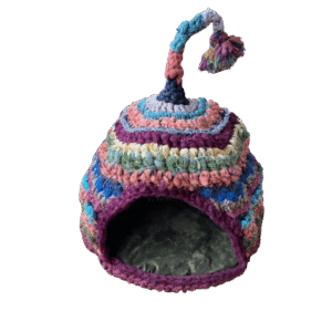 Katten-iglo gekleurd (maat XL)